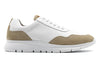 Madison Tumbled Glove Leather Trainer - Sand