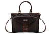 Rudyard Saddle Leather Martingale Brief - Chocolate