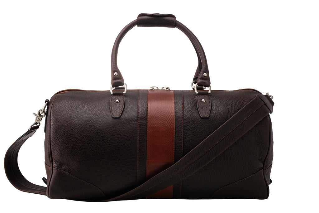 Rudyard Saddle Leather Polocrosse Duffel - Chocolate