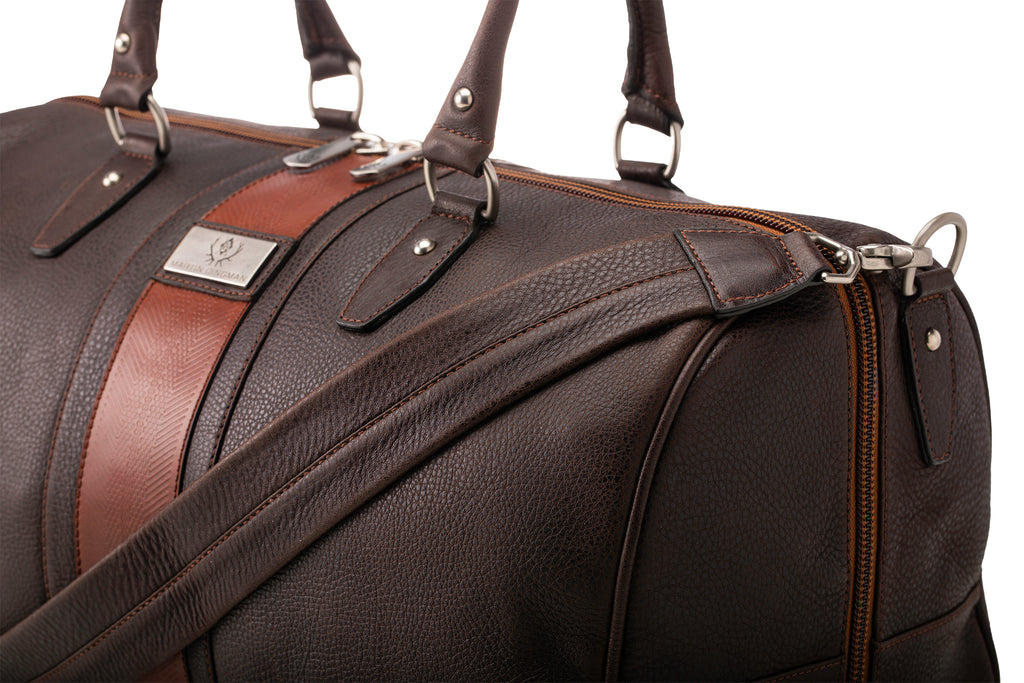 Rudyard Saddle Leather Polocrosse Duffel - Chocolate