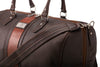 Rudyard Saddle Leather Polocrosse Duffel - Chocolate