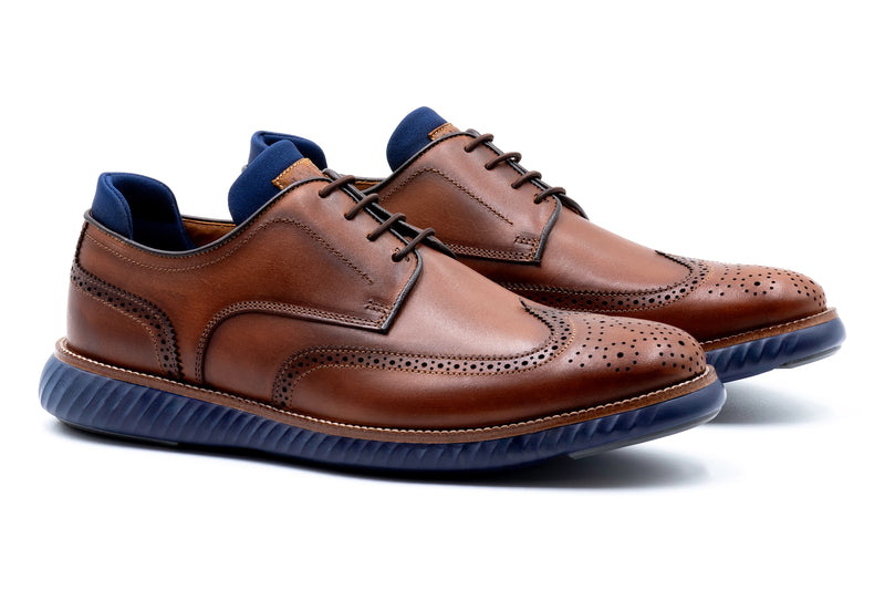 CountryAire Saddle Leather Wingtip - Cigar