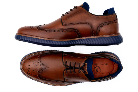 CountryAire Saddle Leather Wingtip - Cigar