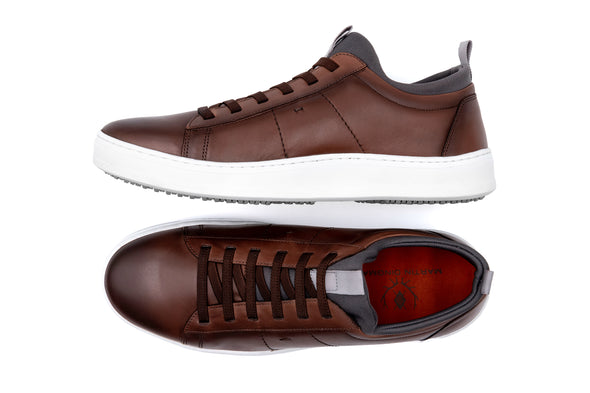 Cameron Sheepskin Sneakers - Whiskey