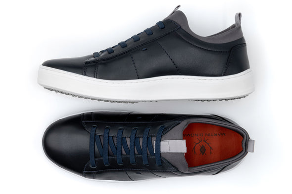 Cameron Sheepskin Sneakers - Navy