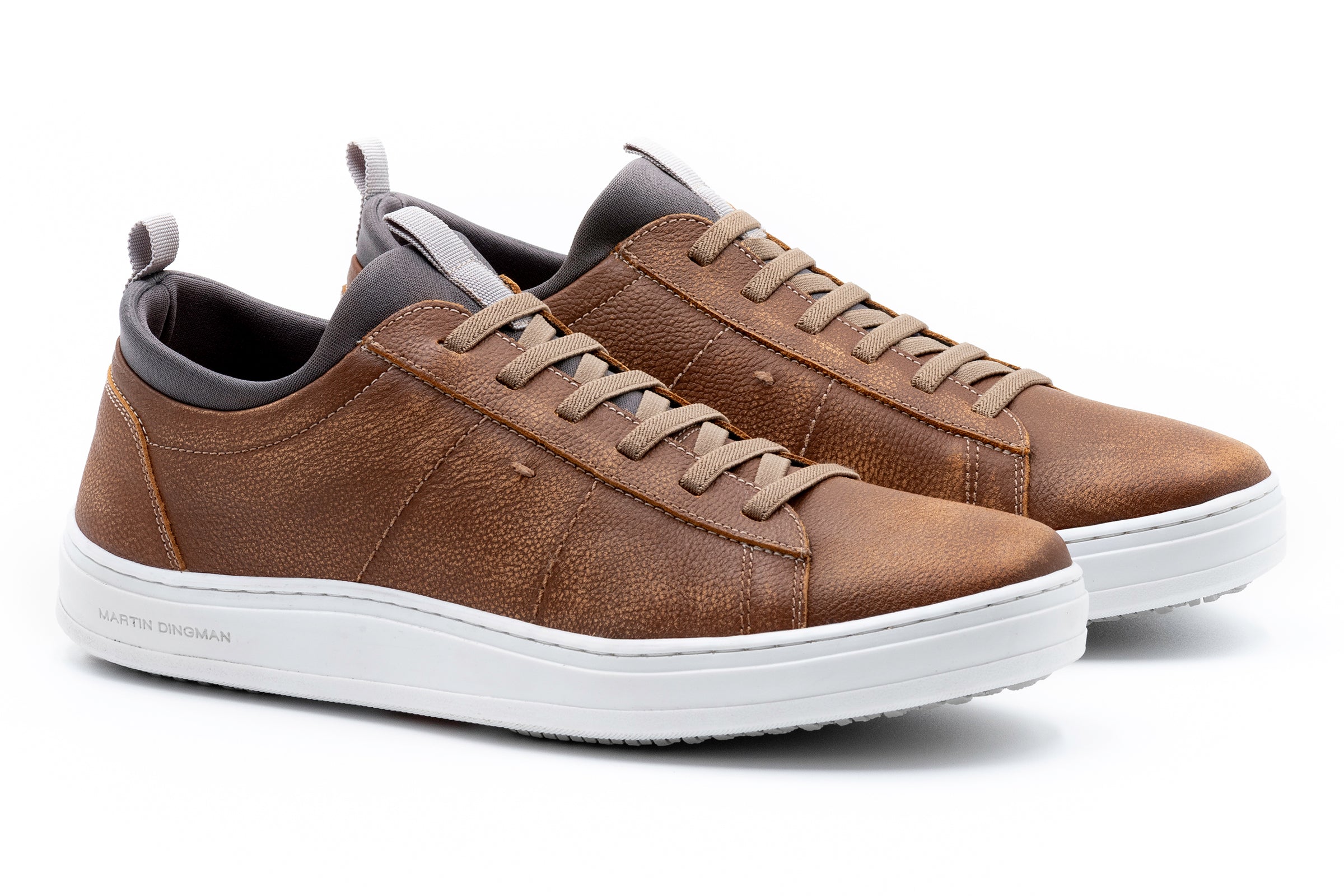 Cameron Pebble Grain Sneakers Old Saddle Martin Dingman