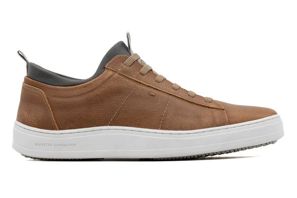 Cameron Pebble Grain Sneakers - Old Saddle