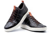 Cameron Oiled Saddle Leather Sneakers - Dark Chocolate