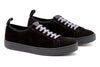 MD Signature Sheep Skin Suede Sneakers - Black
