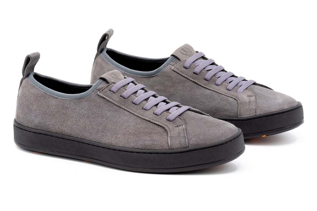 MD Signature Sheep Skin Suede Sneakers - Stone