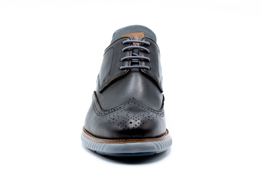 Countryaire Hand Stained Dress Calf Leather Wingtip - Black