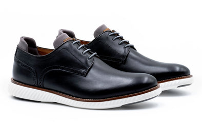 CountryAire Saddle Leather Plain Toe - Black