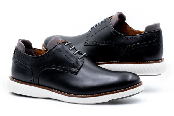 CountryAire Saddle Leather Plain Toe - Black