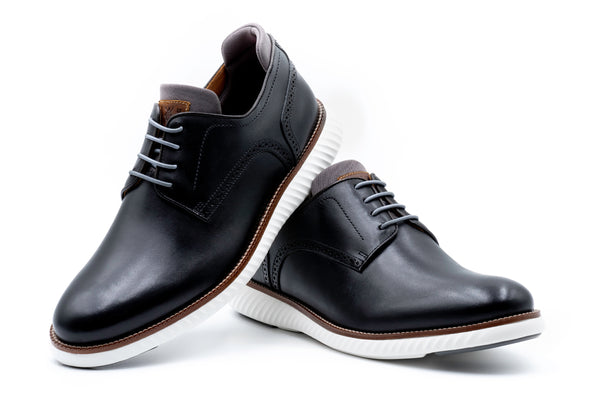 CountryAire Saddle Leather Plain Toe - Black