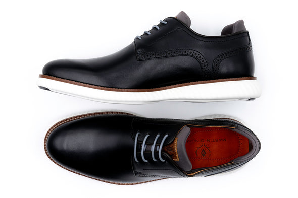 CountryAire Saddle Leather Plain Toe - Black