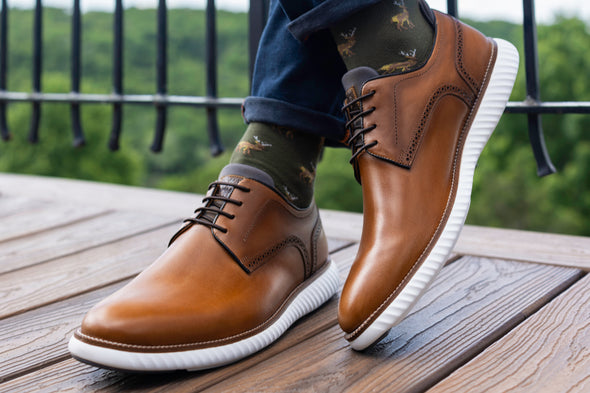 CountryAire Saddle Leather Plain Toe - Whiskey