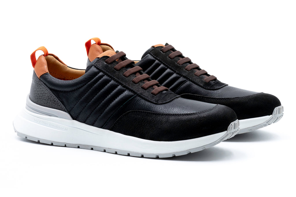 Dawson Glove Leather Sneakers - Black