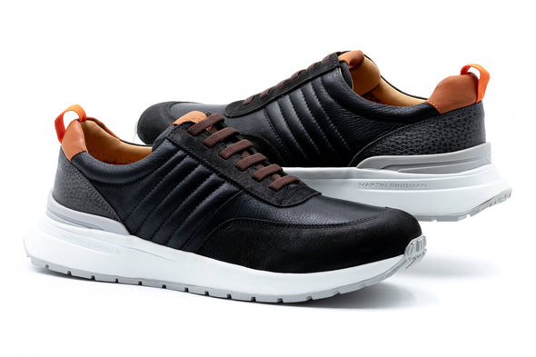 Dawson Glove Leather Sneakers - Black