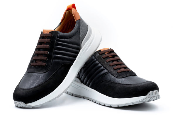 Dawson Glove Leather Sneakers - Black