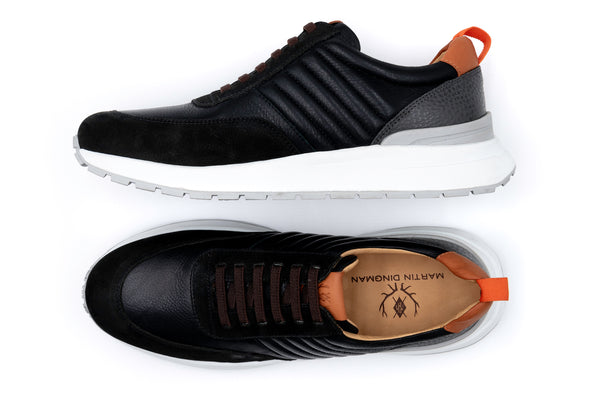 Dawson Glove Leather Sneakers - Black