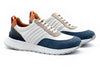 Dawson Glove Leather Sneakers - White/Marine