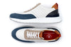 Dawson Glove Leather Sneakers - White/Marine