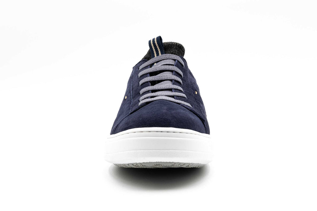 Cameron Water Repellent Suede Sneakers - Navy