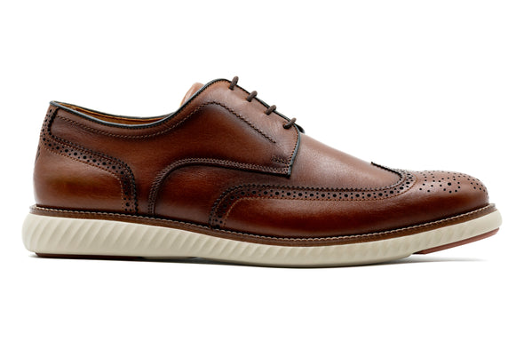 CountryAire Saddle Leather Wingtip - Whiskey