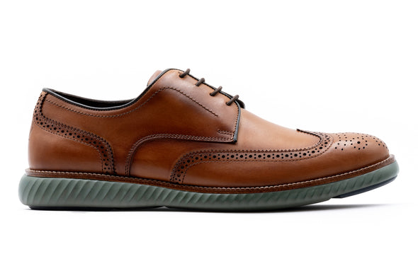 CountryAire Saddle Leather Wingtip - Pecan