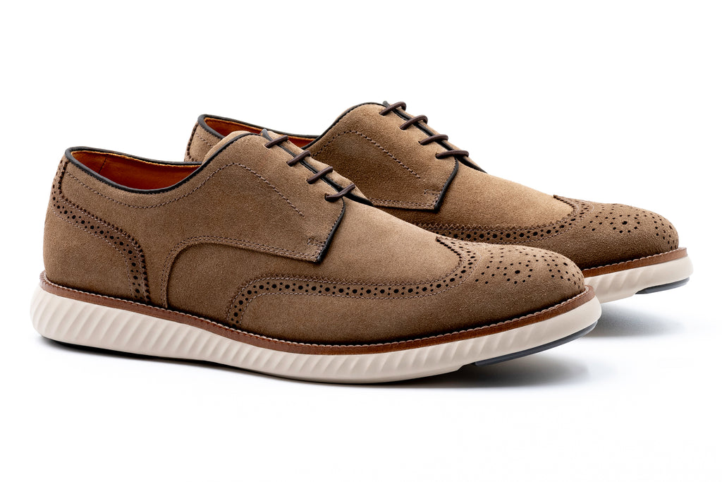 Countryaire Suede Wingtip - Earth