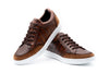 Carson Alligator Grain Sneakers - Pecan