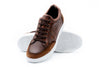 Carson Alligator Grain Sneakers - Pecan