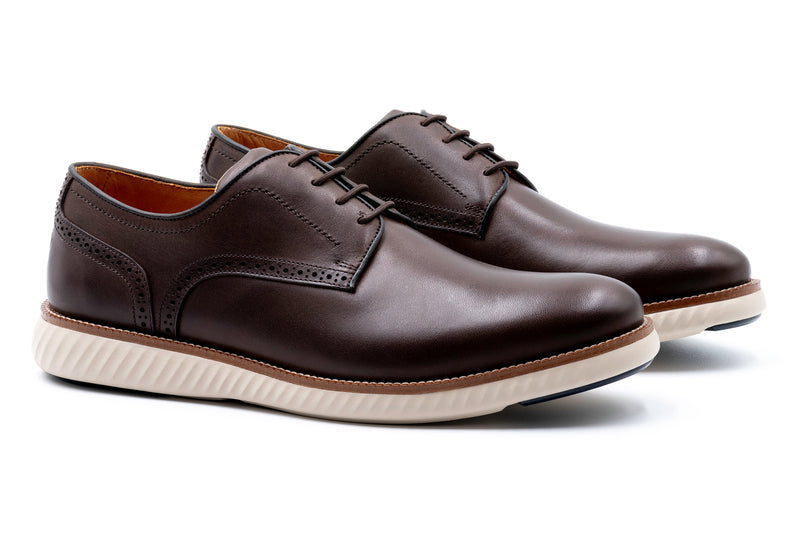 CountryAire Saddle Leather Plain Toe - Chocolate