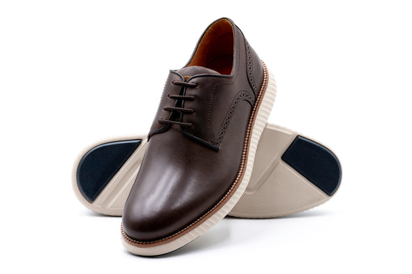 CountryAire Saddle Leather Plain Toe - Chocolate