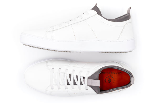 Cameron Sheepskin Sneakers - White