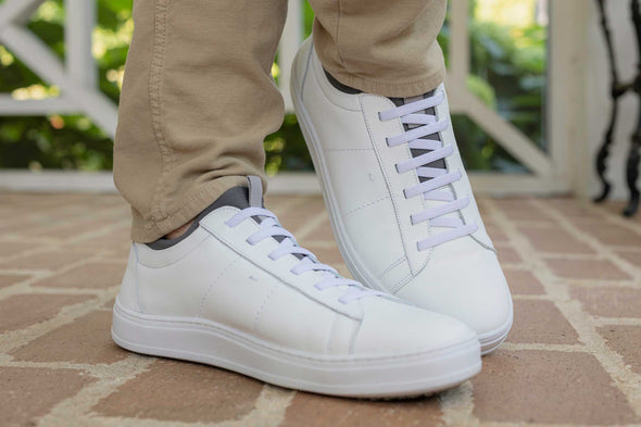Cameron Sheepskin Sneakers - White