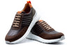 Dawson Glove Leather Sneakers - Chocolate
