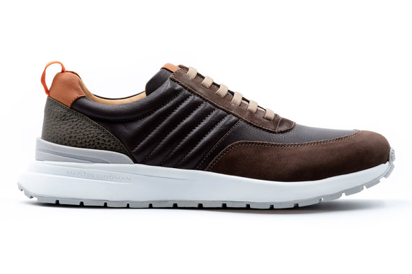 Dawson Glove Leather Sneakers - Chocolate