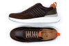 Dawson Glove Leather Sneakers - Chocolate