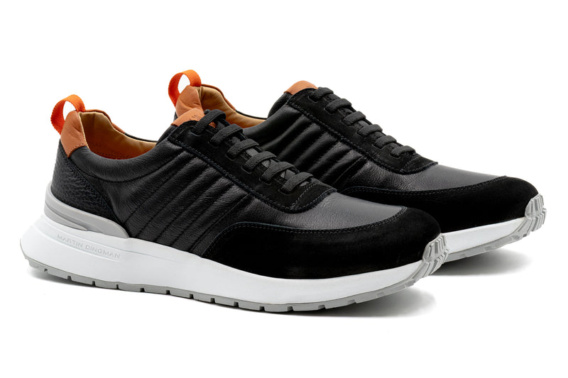 Dawson Glove Leather Sneakers - Black