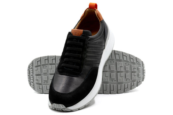 Dawson Glove Leather Sneakers - Black
