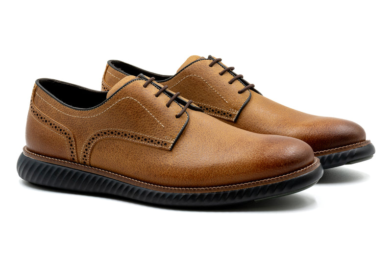 CountryAire Water Buffalo Leather Plain Toe - Saddle