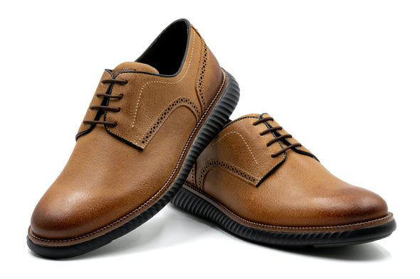 CountryAire Water Buffalo Leather Plain Toe - Saddle