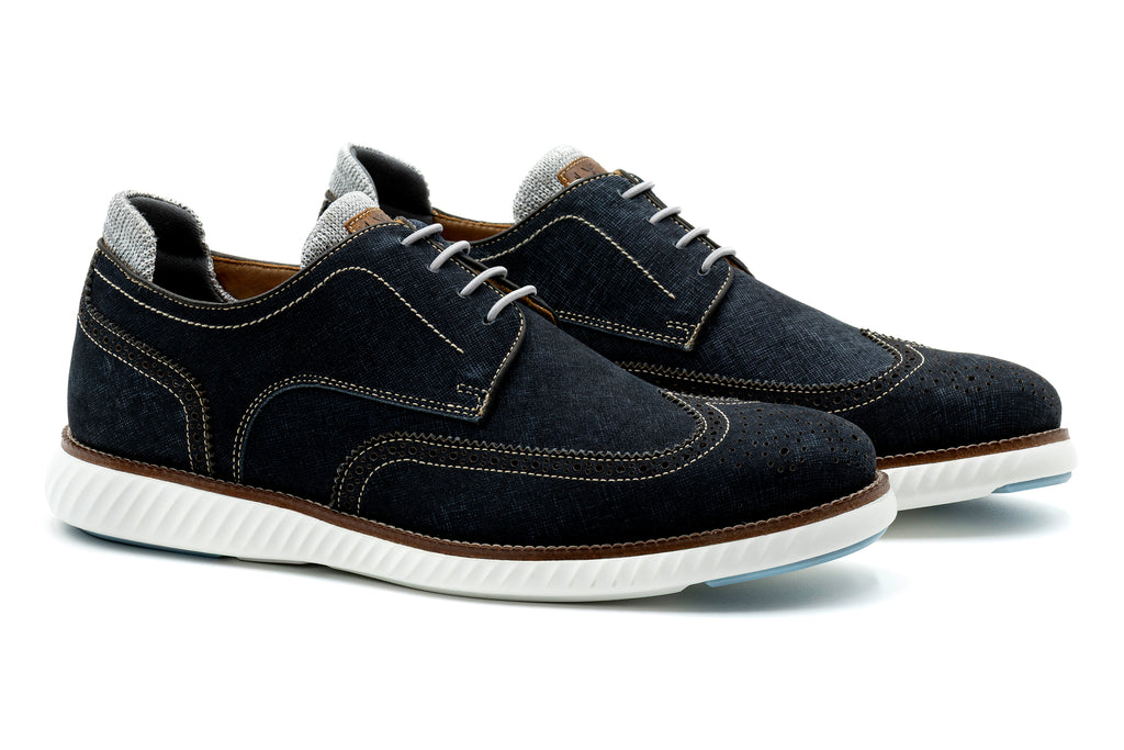 CountryAire Nubuck Wingtip - Navy | Martin Dingman display picture 1
