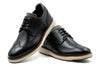 CountryAire Pebble Grain Leather Wingtip - Black