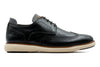 CountryAire Pebble Grain Leather Wingtip - Black