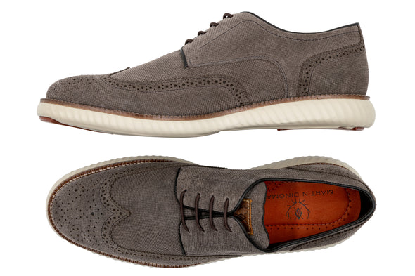 CountryAire Suede Wingtip - Smoke