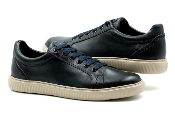 CountryAire Saddle Leather Sneaker - Midnight