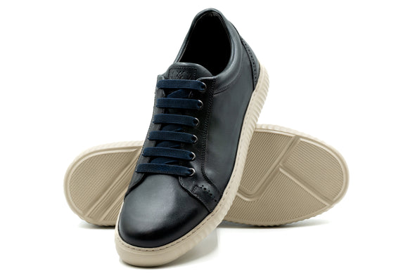 CountryAire Saddle Leather Sneaker - Midnight