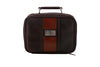 Rudyard Saddle Leather Journey Shave Case - Chocolate